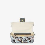 Baguette Canvas Bag With Multicolor FF Embroidery - Image 4